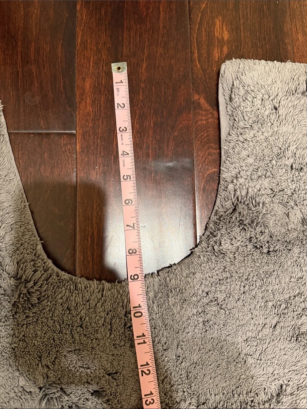 Gray Bath Toilet Rug